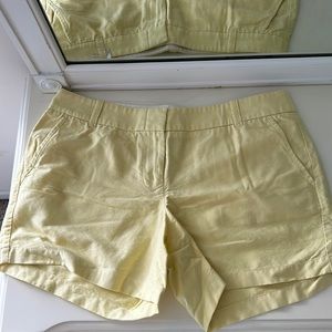Yellow J.Crew shorts